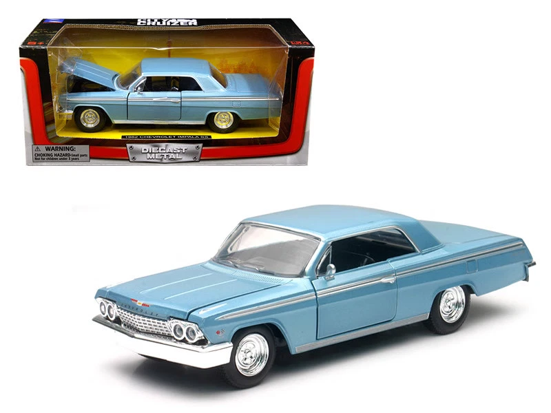 1962 Chevrolet Impala SS Blue 1/25 Diecast Model Car by New Ray - Image 1 of 1