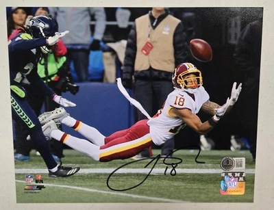 Josh Doctson Signed Washington Commanders 8x10 Photo Beckett Auto Football  - Image 1 of 3