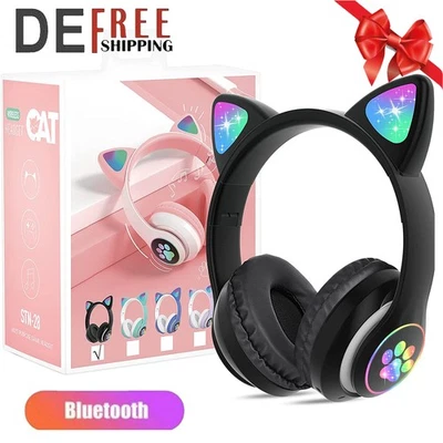 Gaming Headset Kopfhörer mit Wireless Bluetooth5.0 für Audio, Mikrofon Over Ear - Bild 1 von 4