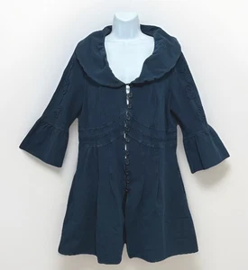 Chaqueta túnica Gretty Zueger *Medidas para mujer mediana bohemia bordada romántica - Imagen 1 de 13
