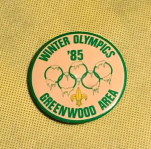 Scouts Canada Button Ottawa Greenwood Área Juegos Olímpicos de Invierno 85 - Imagen 1 de 3