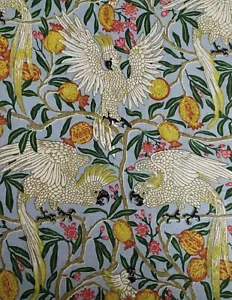 2.5 Yard Hand Block Print Handmade Cotton Indian Natural Sanganeri Print Fabric - Picture 1 of 6