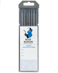 EWCe-2 x .040 Tungsten Electrodes Gray 2% Ceriated 10 Pack Blue Demon - Picture 1 of 5