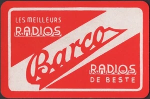 Tarjetas de juego antiguas antiguas * RADIOS BARCO * Diseño de arte publicitario - Imagen 1 de 3