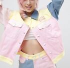 Sanrio Hello Kitty Color Block Denim Jacket 
