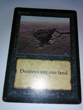 mtg beta sinkhole/1993 vintage/old school/heavy play/mp