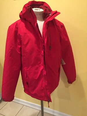 Men’s Small Winter Coat Red Hooded Water Resistant 3 In 1 Jacket Outdoor Life - Image 1 of 4