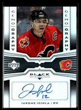2005-06 UpperDeck Black Diamiond Jarome Iginla Auto Calgary Flames #G-J1