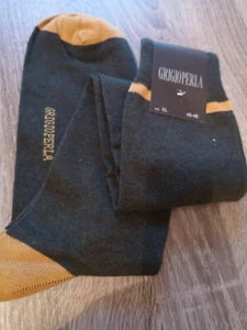Nuovi calzini da uomo eleganti Grigioperla taglia XL 46-48 - Foto 1 di 4