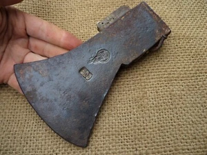 SCARCE "EWALD MOBUS" VINTAGE GERMAN AXE HEAD HATCHET SPLITTING FELLING LOGGING - Picture 1 of 13