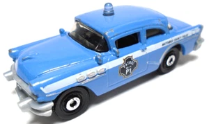 2012 MATCHBOX '56 BUICK CENTURY P1 PATROL BLUE 1:72 DIECAST 2 3/4" POLICE CAR - Picture 1 of 6