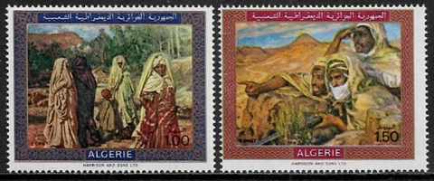 Algeria #428-9 MNH Set - Paintings Cover