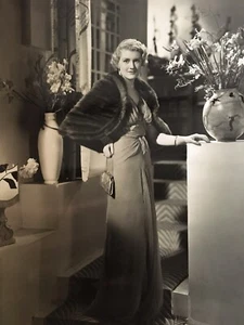 Jane Carr (1909-1957) 1930 schwarz & weiß Sammlerstück Foto 25 x 19,5 cm - Bild 1 von 5
