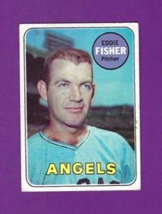 1969 Topps baseball card #313 Eddie Fisher California Angels Altus Oklahoma VGX - Picture 1 of 2