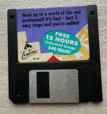 Vintage 1995 AOL / America Online Collectible Floppy Program Disk - Image 1 of 4