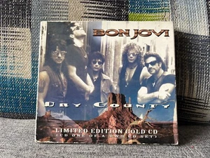 BON JOVI 2 GOLDEN CD SET singles DRY COUNTY Digipack made in England VERY RARE - Picture 1 of 12