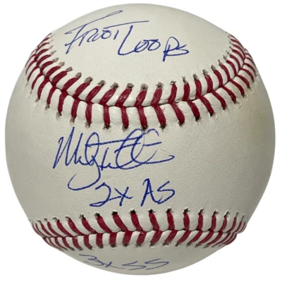 Béisbol ROMLB firmado por Mickey Tettleton con 3 piezas Beckett con certificado de autenticidad BAS Tigers Foto 1 de 3