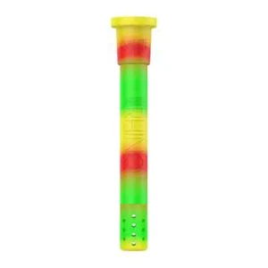 White Rhino Silicone Adjustable Downstem, Rasta - Picture 1 of 3