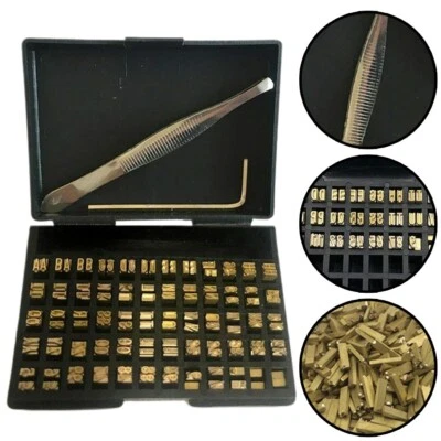 120Pcs/Set Hot Stamping Copper Letters-Thermal Ribbon Printing Font-Tools - Image 1 of 4