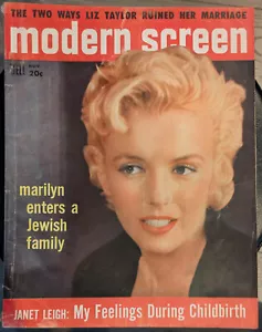 Vintage Nov 1956 Modern Screen Marilyn Monroe Liz Taylor Natile Wood John Wayne - Picture 1 of 5