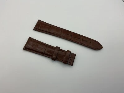 AUTÉNTICO TISSOT NUEVO 21MM MARRÓN GENUINO CUERO COCODRILO CORREA PULSERA Foto 1 de 3