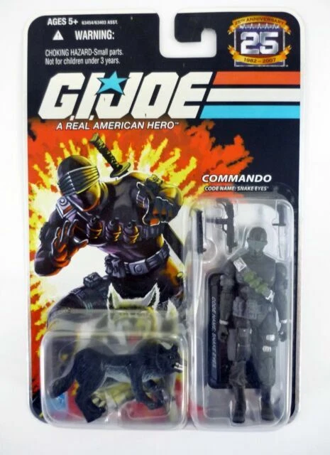 Hasbro Gi Joe 25th Anniversary Commando Snake Eyes Action Figure - 25178