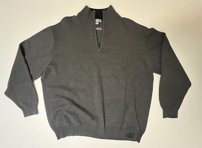 Suéter Pullover Edwards Andrew Rohan Gris 1/4 Cremallera Cuello Simulado Para Hombre Talla 2XL Foto 1 de 4
