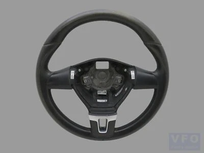 Lederlenkrad original VW EOS 1F schwarz 1Q0419091AN Lenkrad Facelift - Bild 1 von 4