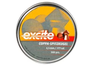 PY-P-1095 H&n Excite Coppa-Spitzkugel 177 Fahrrad, 7.56 Körner, Spitz, 500ct - Picture 1 of 2