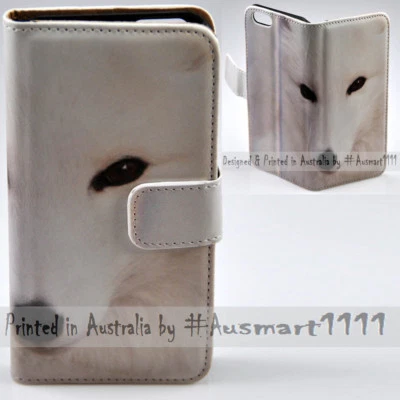 Capa carteira celular impressão raposa branca para Huawei Series - Imagem 1 de 3