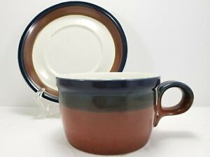 Mikasa Fire Song Cup and Saucer 8oz Stoneware Potters Art PF003