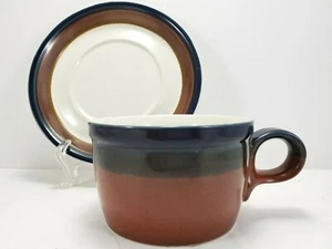 Mikasa Fire Song Cup and Saucer 8oz Stoneware Potters Art PF003 - Picture 1 of 10