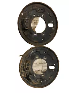 suzuki lt250 quad runner front brake backing plates left right guard drum brakes - Picture 1 of 5