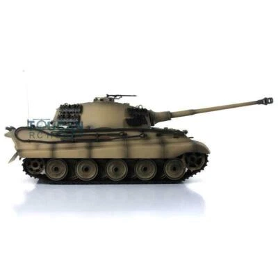 Henglong 1/16 7.0 Plastic King Tiger 3888A RTR IR BB RC Tank Tracks Smoke Sound - Image 1 of 4