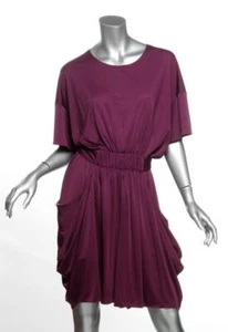 YVES SAINT LAURENT Mujer Púrpura Cinturón Drapeado Mono Pantalones Cortos Mameluco FR38 US6 M - Imagen 1 de 5