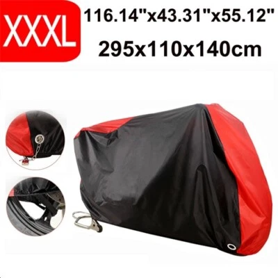 Black&Red Waterproof UV Motorcycle Cover For Honda Goldwing GL1200 GL1500 GL1800 - Image 1 of 4