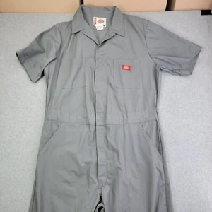Dickies Short Sleeve Coveralls 42/33 large regular workwear gray 20697 - Picture 1 of 18