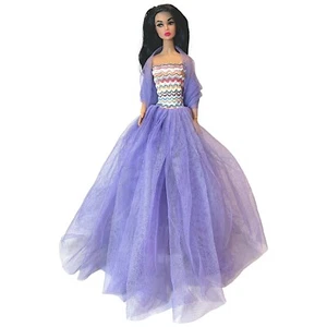Lilac tulle evening gown & veil for Integrity Toys/Poppy Parker & similar dolls - Picture 1 of 7