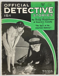 Official Detective Stories, March 1941, Vintage True Crime Stories, Pulp - Picture 1 of 4