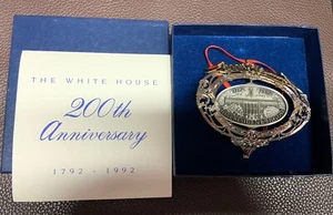 The White House Presidents 200th Anniversary Ornament Pewter Palladium Finish - Bild 1 von 22