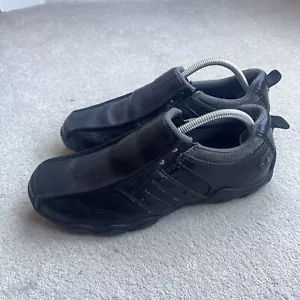 Skechers Diameter Herren Slipper Leder Halbschuhe Relaxed Step Schwarz Größe UK8 EU42 - Bild 1 von 10
