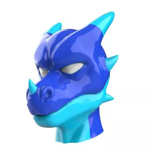 FURRJOI Silicone BDSM Evil Dragon Mask Hood Headgear For Cosplay Party Costume - Picture 1 of 4