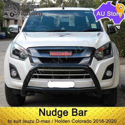 Black Nudge Bar to Suit Isuzu D-Max DMAX / Holden Colorado 2016-2020 - image 1 of 3