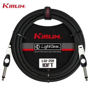Kirlin 10 FT Guitar Instrument Patch Cable Cord Free Cable Tie 1/4" LGI-201-10 - Picture 1 of 2
