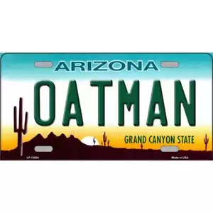 Etiqueta de placa de metal novedoso de Oatman Arizona - Imagen 1 de 1