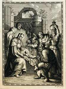 D. Cofter, "The Nativity", Engraving/Etching - Picture 1 of 1