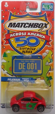 Matchbox ACROSS AMERICA Concept 1 Beetle (DELAWARE) - Image 1 of 2