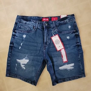 Ring of Fire Short Mens 33 Mid Wash Blue Denim Stretch NEW - Picture 1 of 3