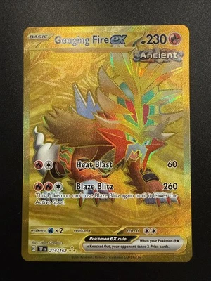 Pokemon Gouging Fire EX Holo TCG Card 214/162SV05: Temporal Forces - Image 1 of 4