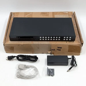 Simplified MFG M1616 4K-compatible HDMI Matrix - (16 in/16 out) - Black - Picture 1 of 9